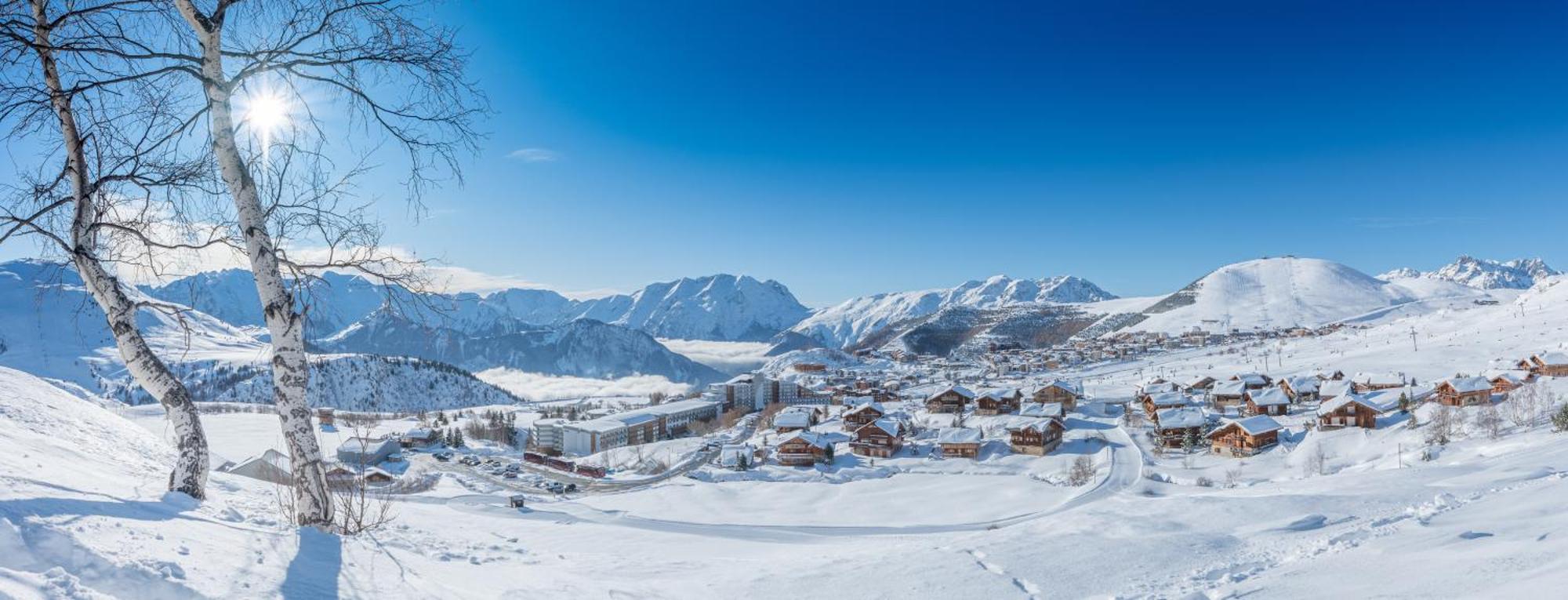 Chalet Alpe D'Huez 1850-Sea And Mountain Pleasure Avec 2 Appartements- 1 Appartement 3 Chambres 8 Couchages - 3 Salles D'Eau Et 1 Appartement 5 Chambres 12 Couchages 5 Salles D'Eau - Jacuzzi Et Sauna -Pieds Des Pistes Et Centre Exterior photo